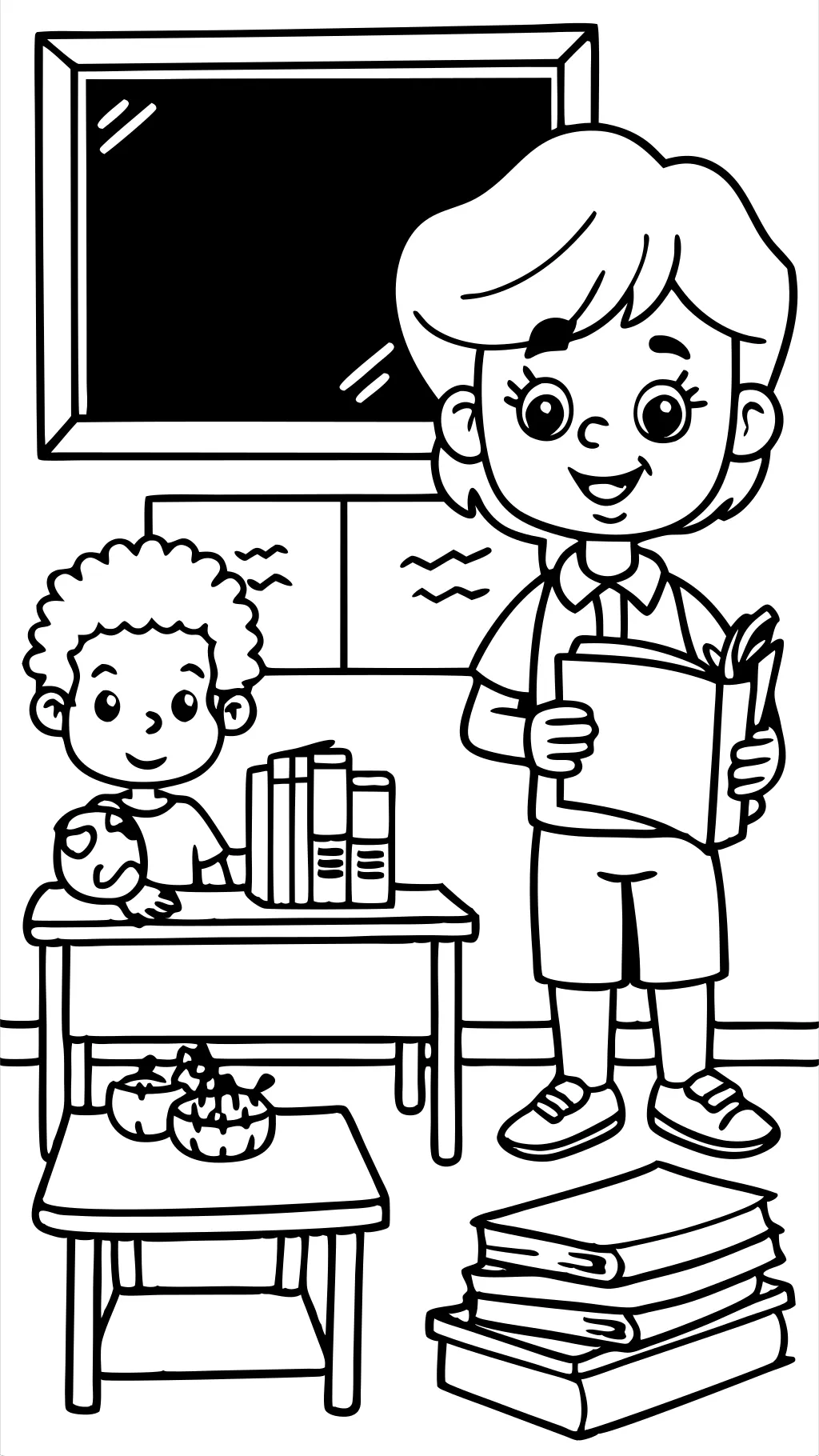 teacher coloring pages